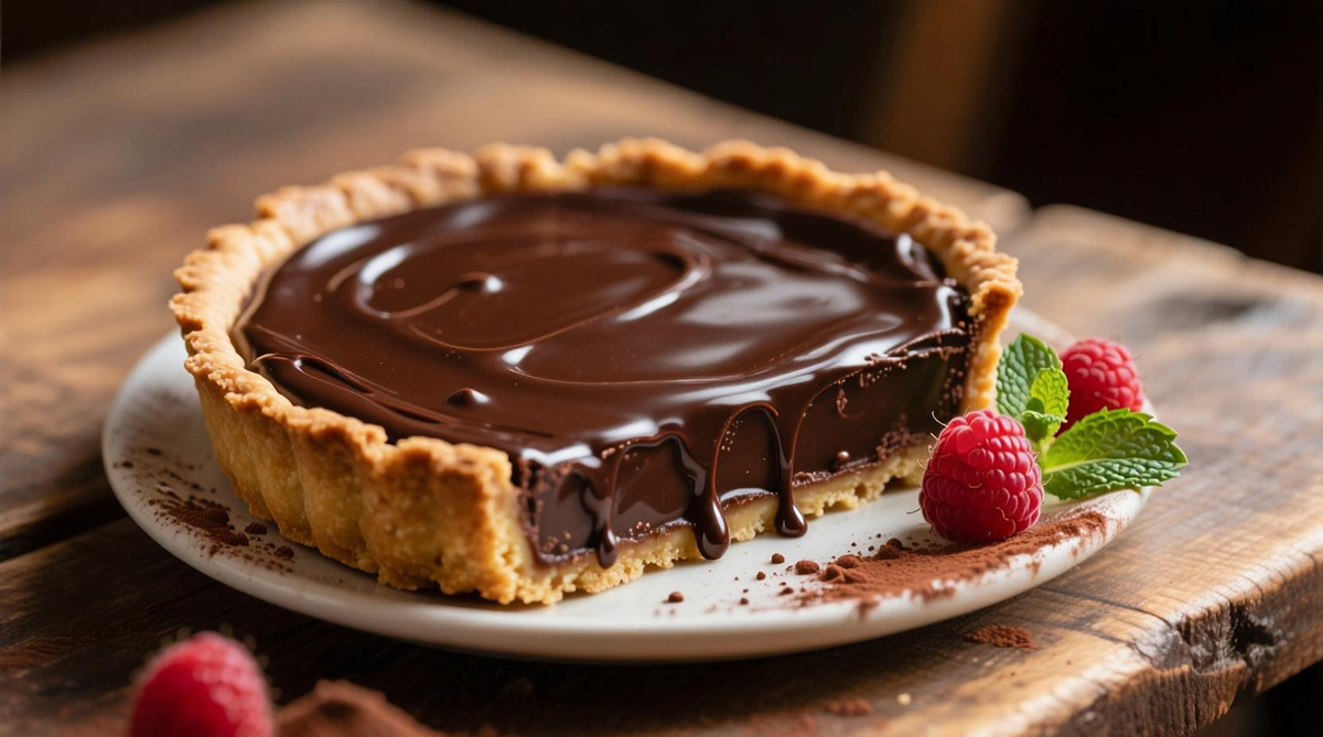 Шоколадный тарт с ганашем