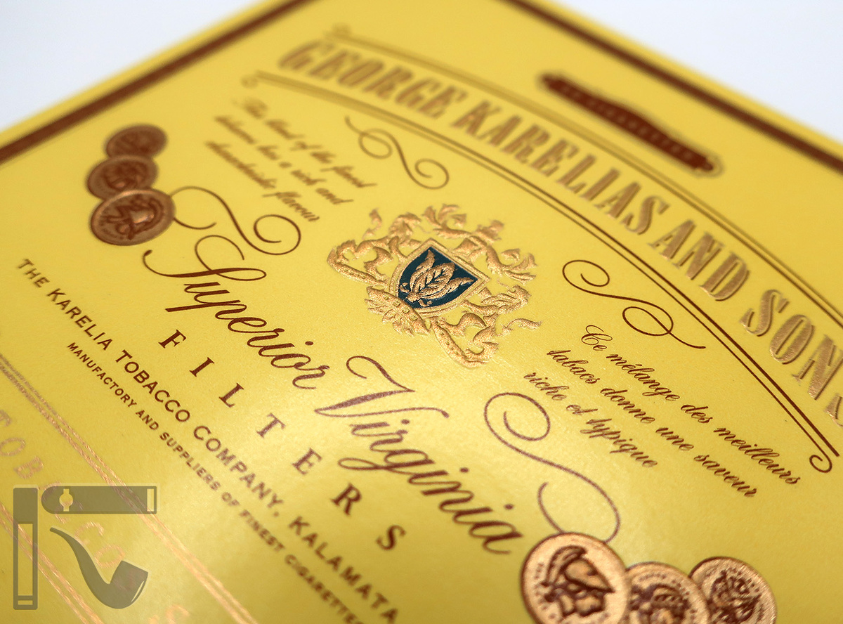 Сигареты George Karelias and Sons Superior Virginia. Фото: © канал "Уголок Курильщика"