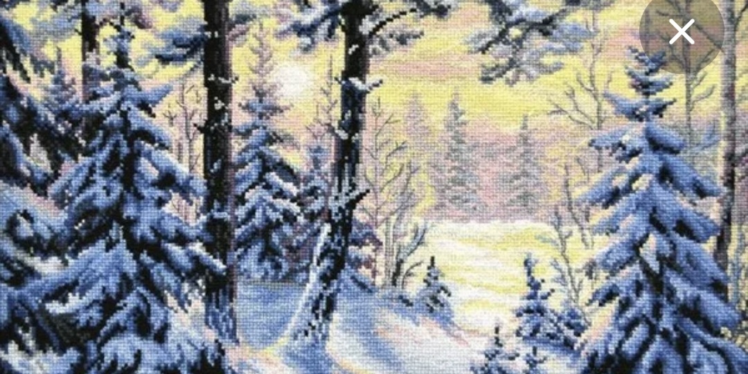 Вышивка крестиком. Купил новый набор и снова комбо! А ещё хочу увеличить не меняя канву.