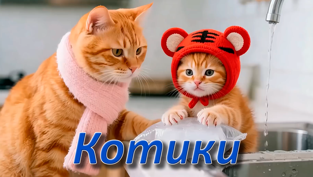 Часовой сборник про рыжих котиков для детей