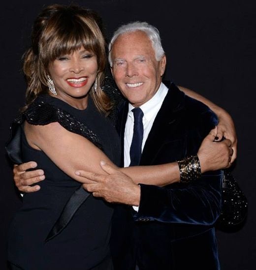 Джорджо Армани и Тина Тернер