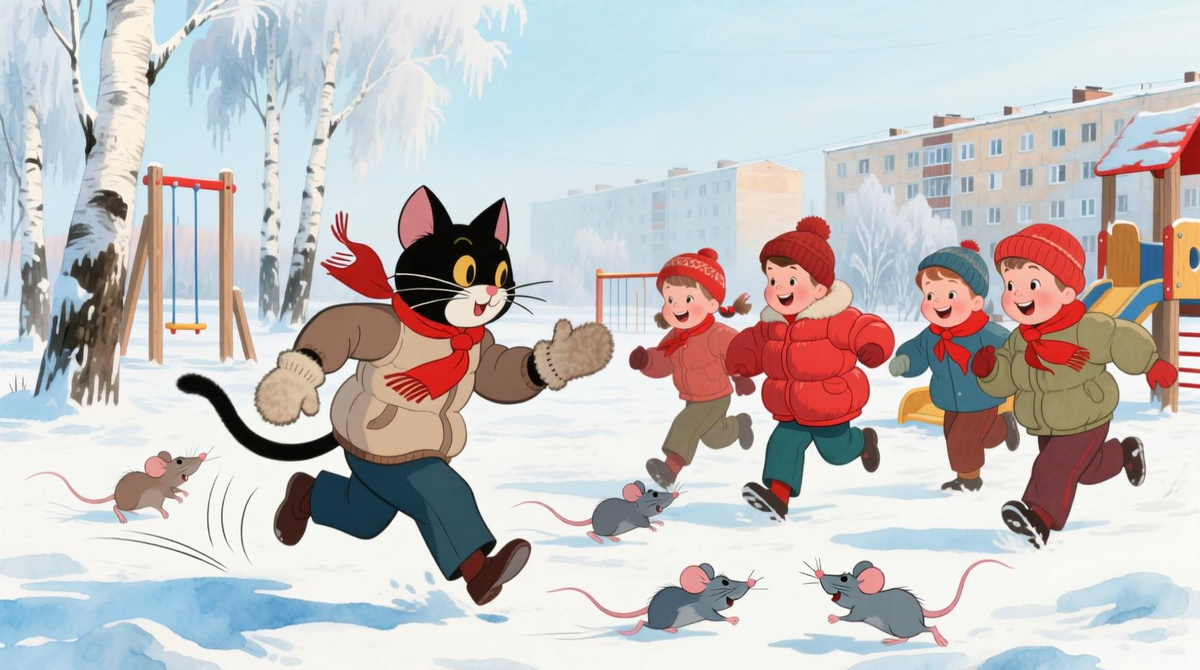 Игра "кошки-мышки" в России, как ее видит китайская нейросеть