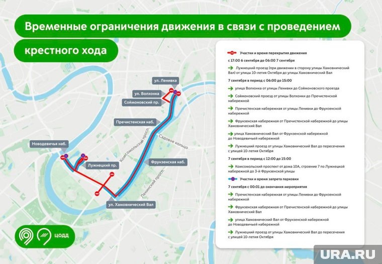 Карта временных ограничений движения в Москве 7 сентября 2025
Фото: Официальный портал Мэра и Правительства Москвы / mos.ru