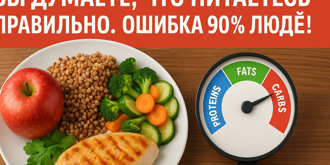 Вы думаете, что правильно питаетесь. Вот главная ошибка 90% людей!