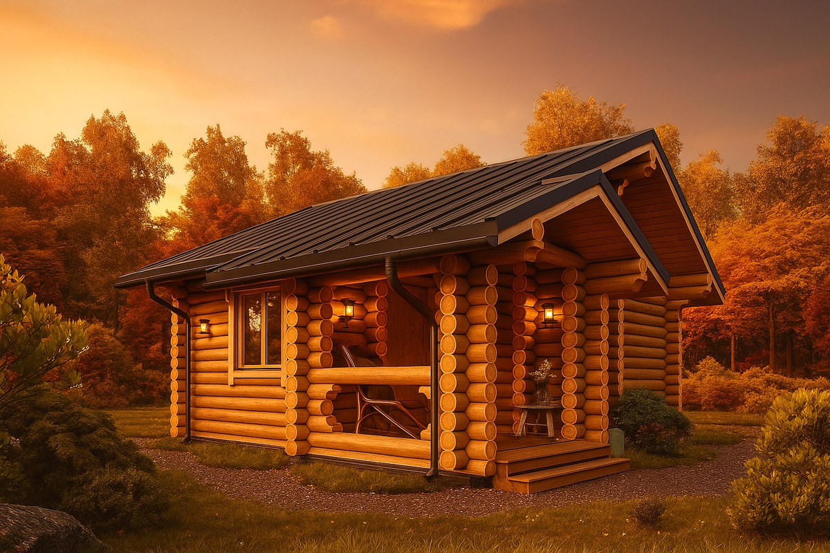 Баня из бревна И-11