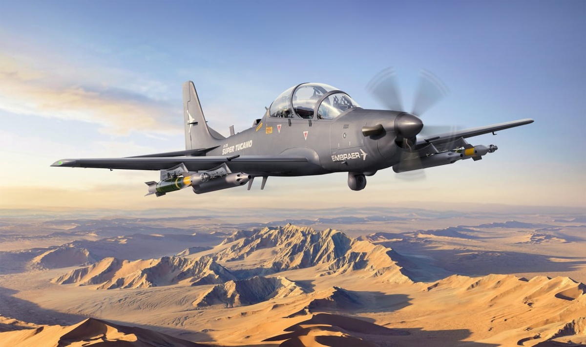 Панама заказала у Бразилии 4 УБС A-29 Super Tucano. Фото: Embraer