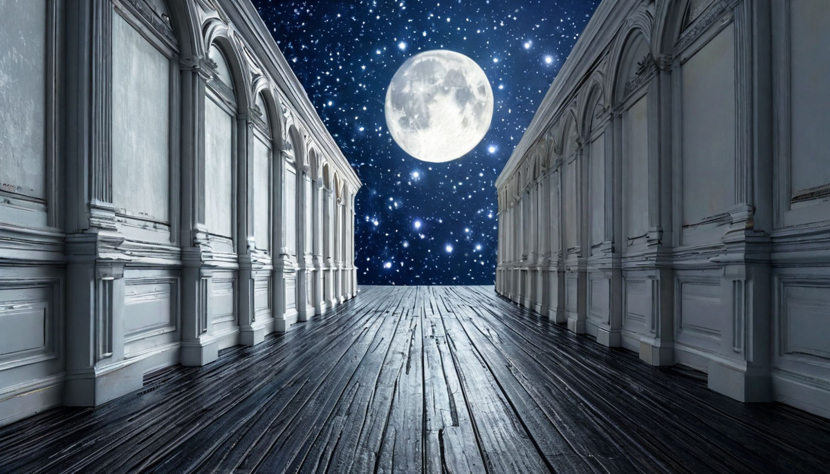 Коридор затмений. Изображение сгенерировано нейросетью