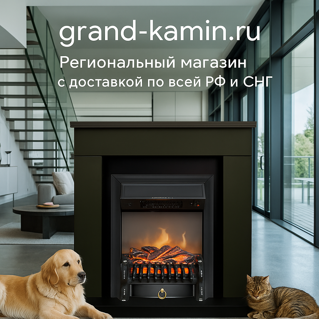    Электрокамин Bergen DTS SFT в цвете темной оливы: как создать уют и стиль в вашем доме за 5 простых шагов Kamin