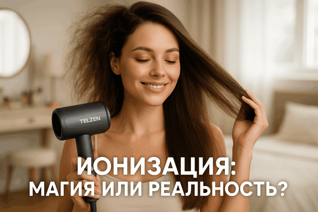    Ионизация в фене: это магия или реальная гладкость волос? TELZEN