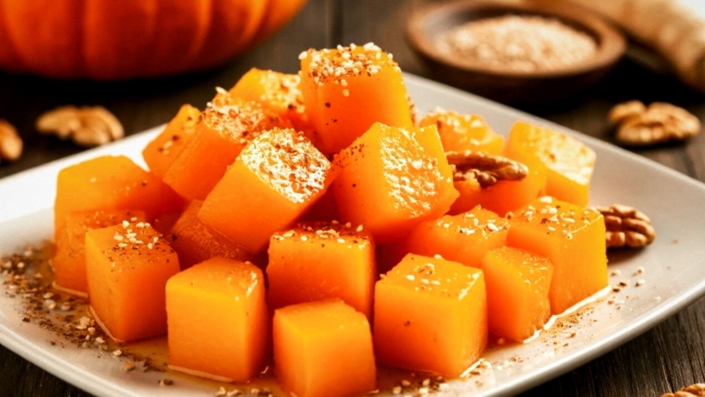 Тыква с медом и имбирем