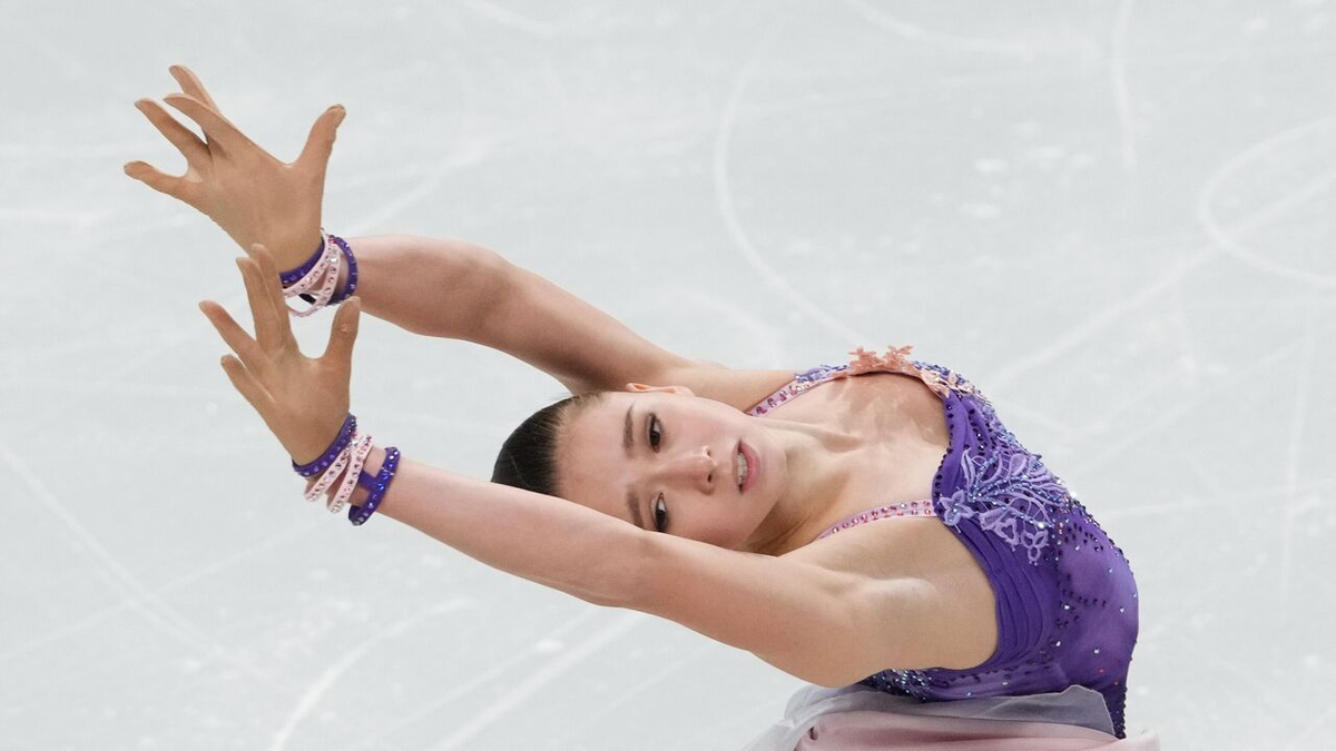 Камила Валиева со своей первой "взрослой" короткой программой.