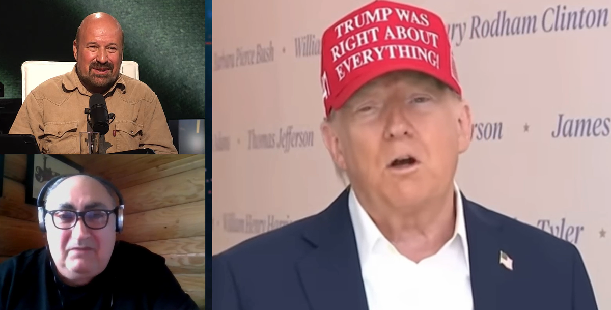 Надпись на бейсболке "ТРАМП БЫЛ ВО ВСЁМ ПРАВ"