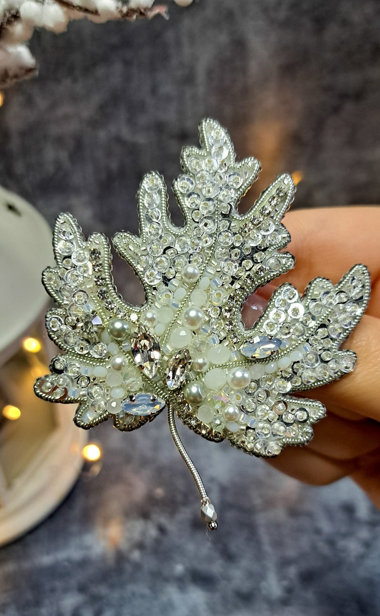 Листик в серебре