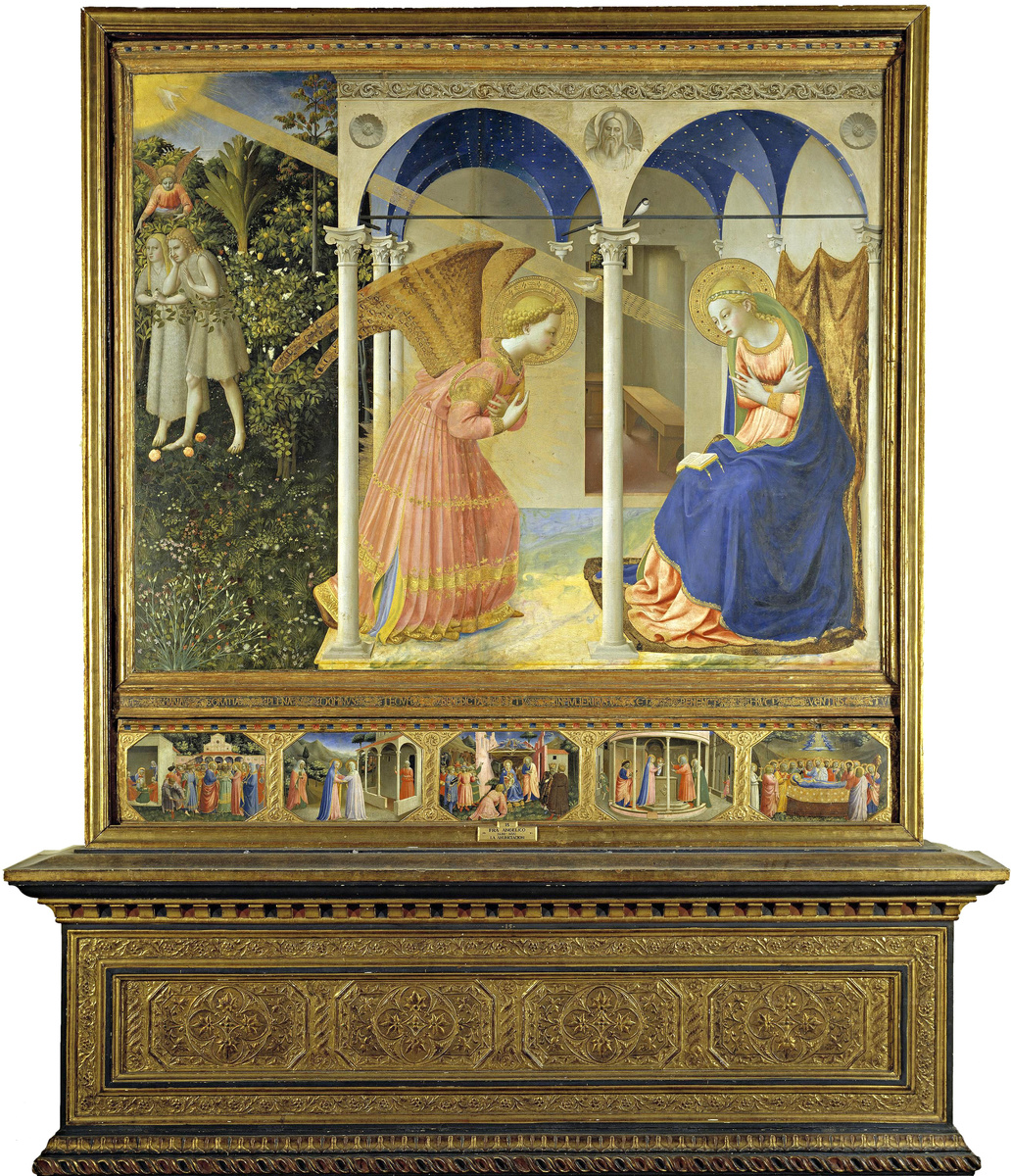 Алтарная картина Фра Анджелико – прекрасный образец раннего стиля Возрождения, зародившегося во Флоренции в XV веке. Изящный стиль художника пронизан безмятежностью христианской веры.