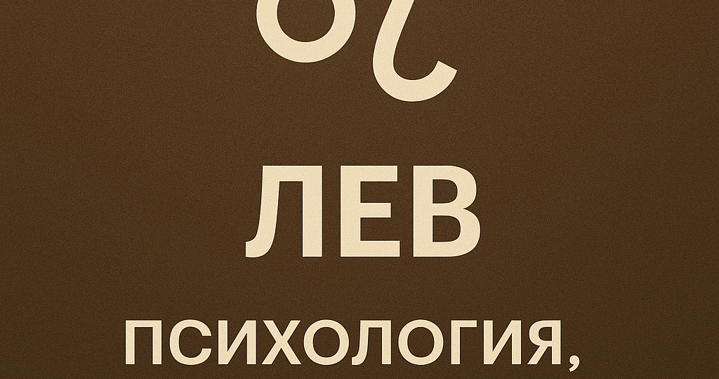 ♌ Лев: психология, эмоции, триггеры