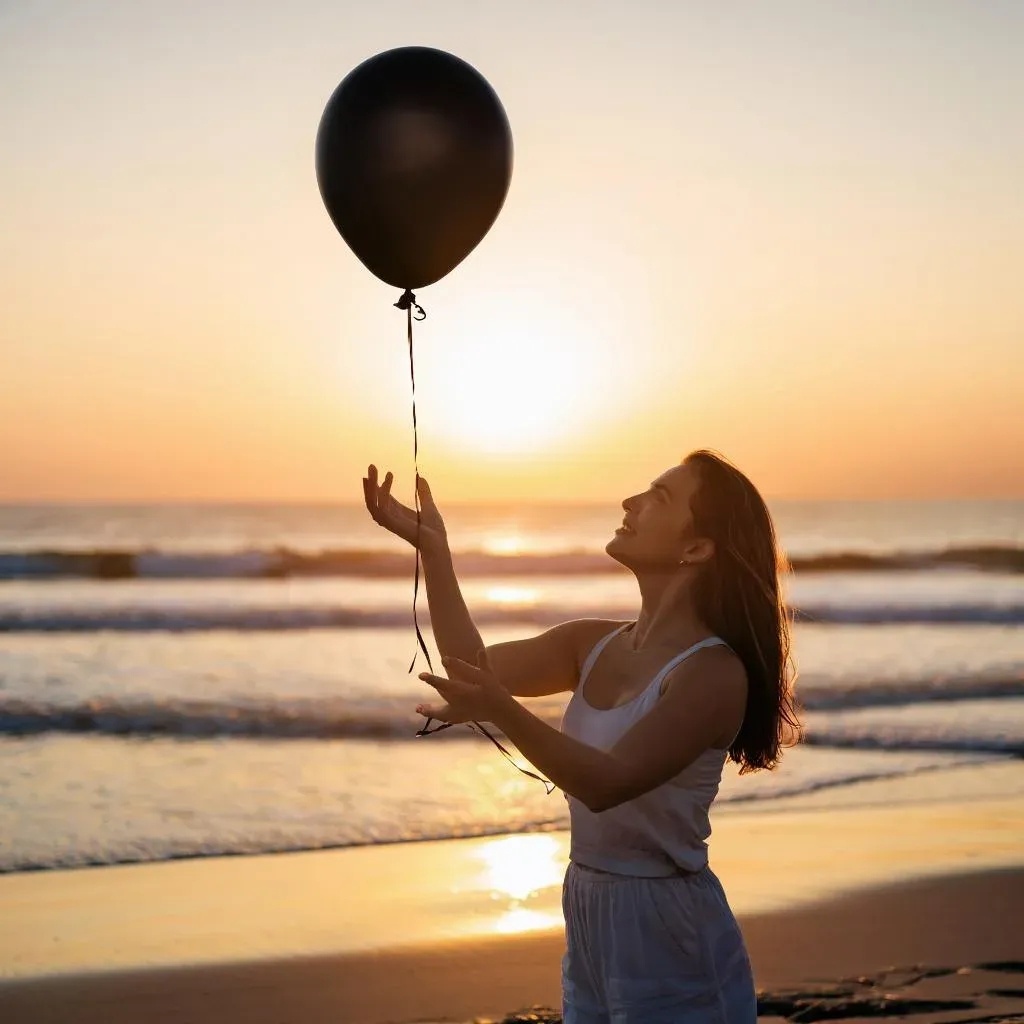 Обтды улетают как воздушный шар. Отпусти их.