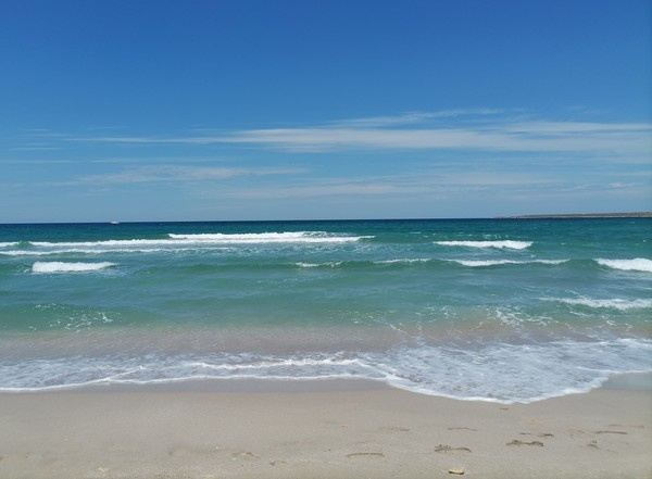 Море в Оленевке, небольшом посёлке Тарханкута. Фото автора