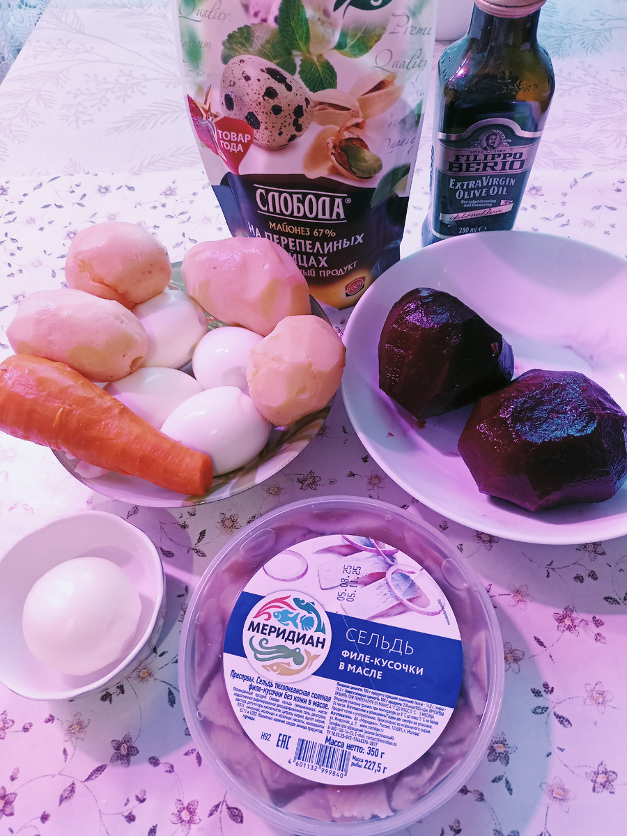 Ингредиенты для салата. Фото автора.