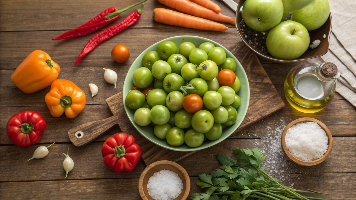 На фото: Ингредиенты для аджики