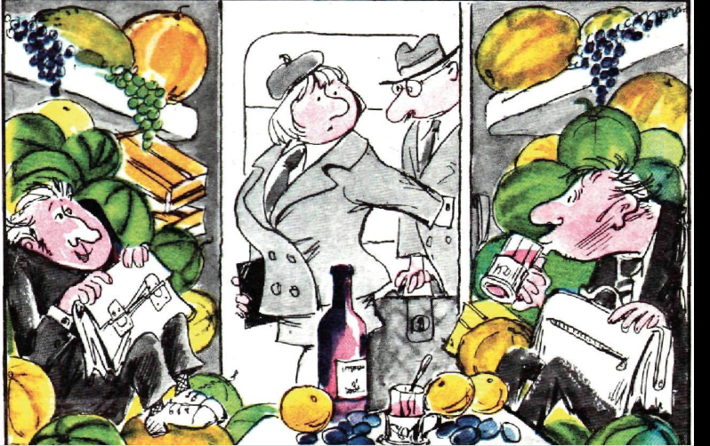 Художники Г. и В. Караваевы журнал "Крокодил" №26 1974