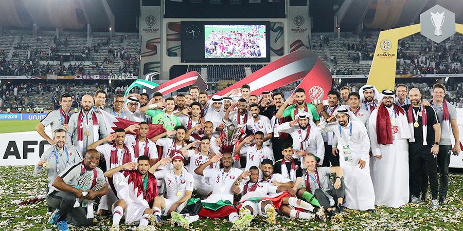     Катар после победы на Кубке Азии-2019. Фото: Global Look Press