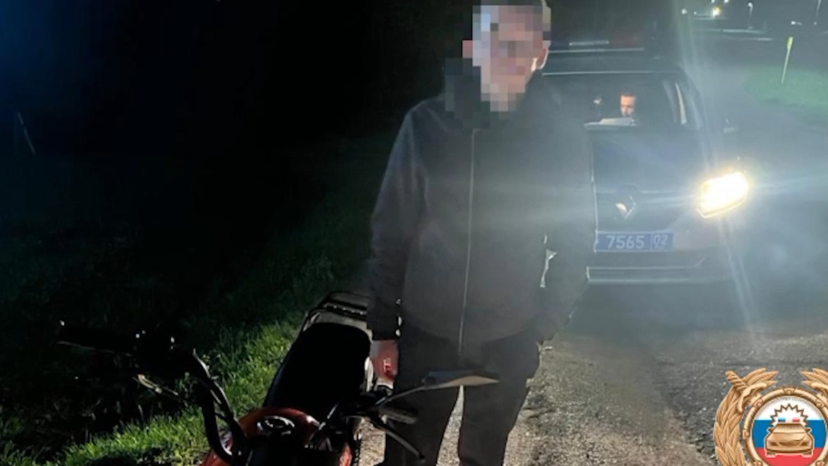    Пьяного подростка за рулем мопеда задержали в Башкирии