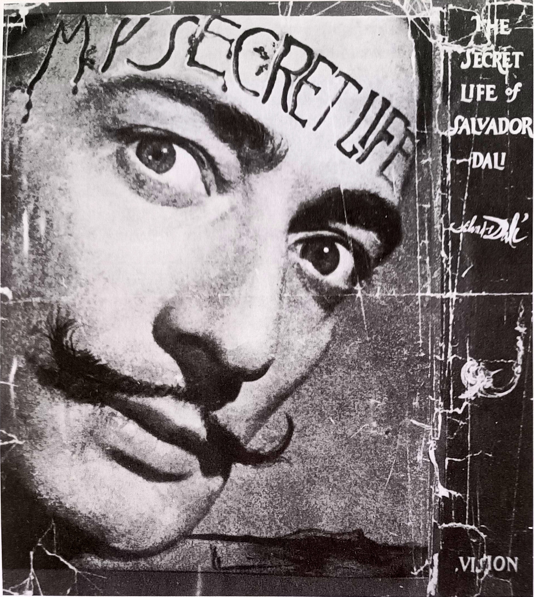 Суперобложка английского издания книги "Тайная жизнь Сальвадора Дали". 1942