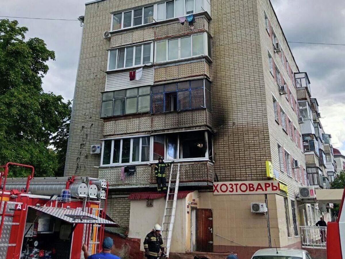    Последствия атаки со стороны ВСУ в Белгороде© Фото : пресс-служба губернатора Белгородской области