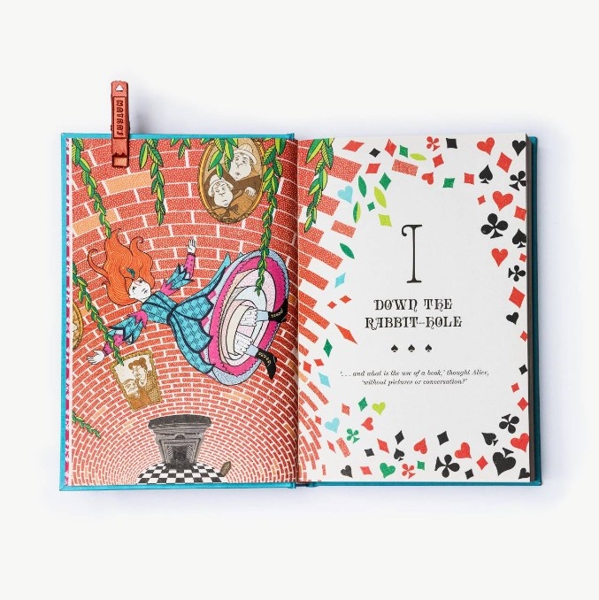 «Алиса в Стране чудес» и «Алиса в Зазеркалье» от Studio MinaLima. Фото с сайта: minalima.com