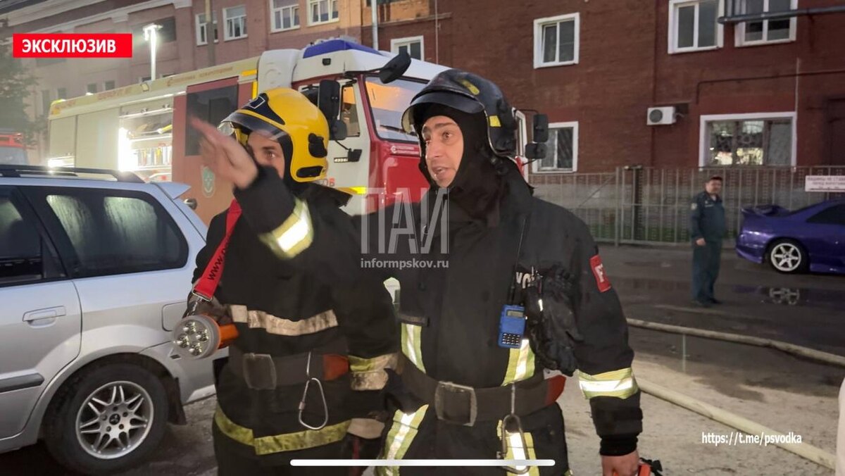 Пожар на Октябрьском проспекте
Фото: Telegram-канал «Псковская сводка. ПАИ»
