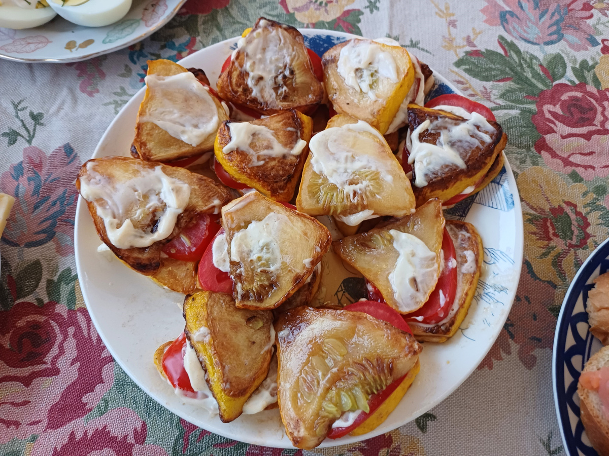 Патиссоны с чесноком. фото автора