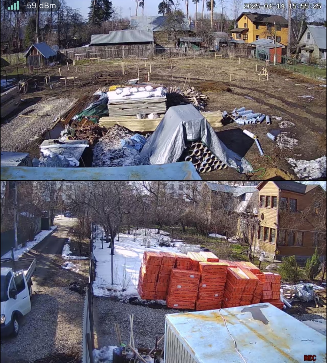 14 апреля - подготовка к фундаменту, разметка дома