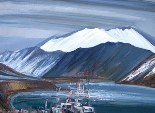 Картина " В бухте Провидения", художник В. Беляев. фото из rg.ru