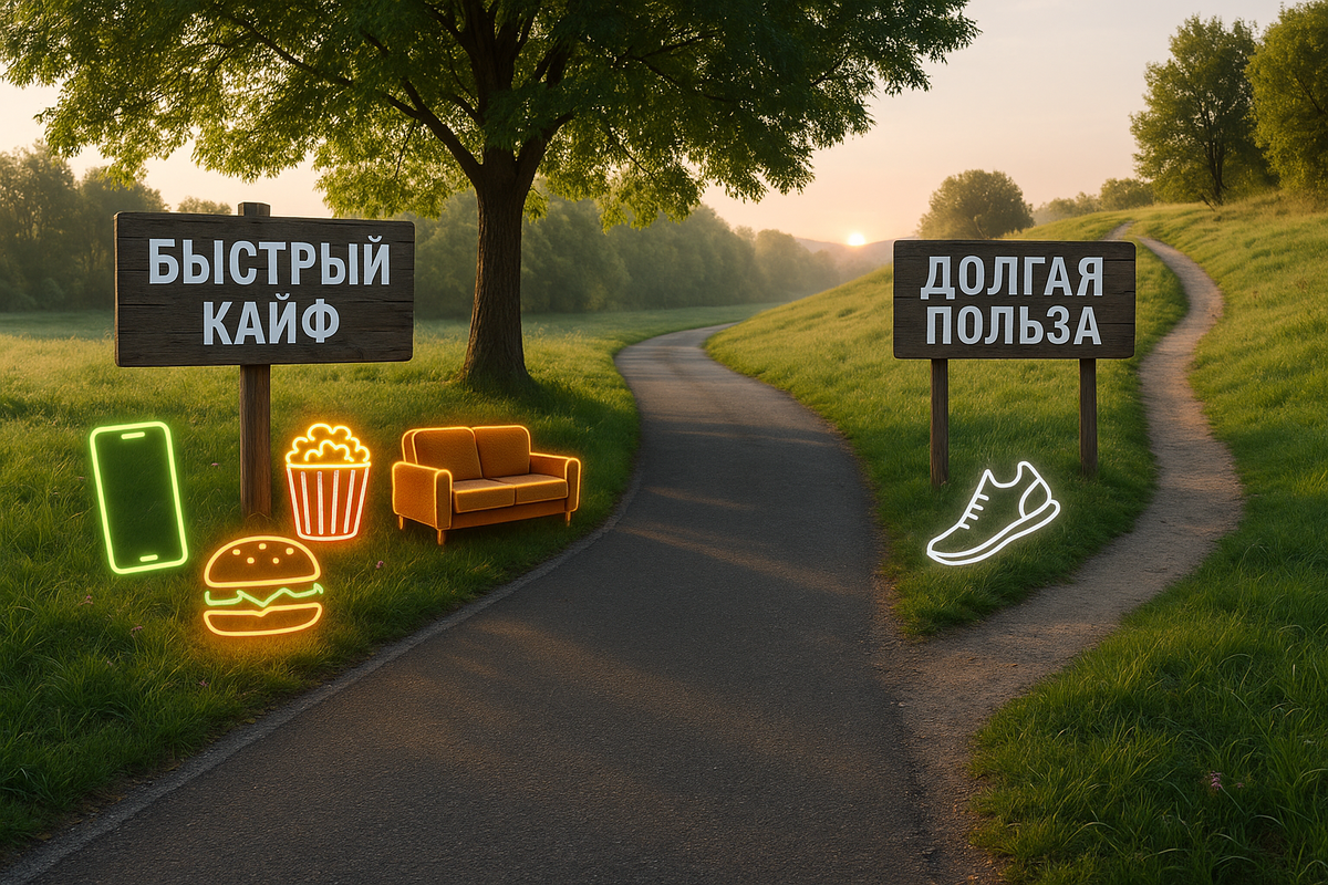 Как мозг выбирает между быстрым удовольствием и долгосрочными целями