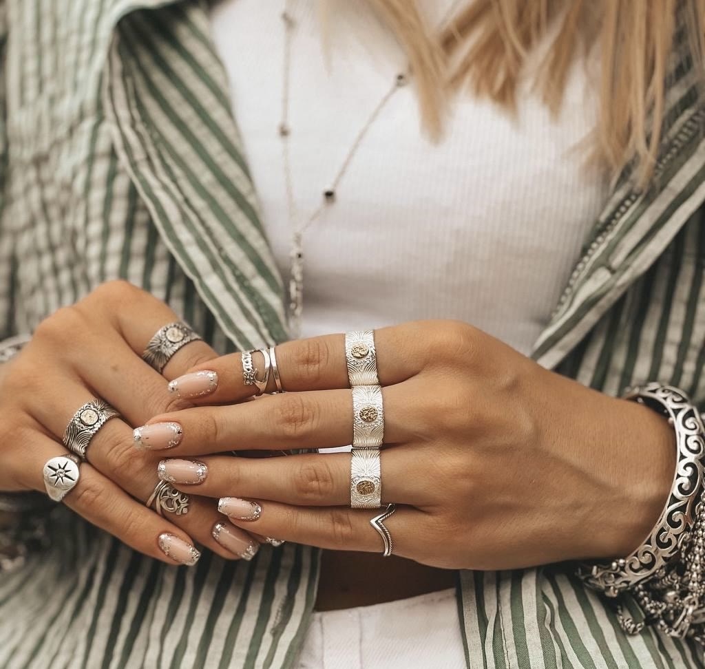 кольцо ЗВЕЗДА, кольцо MATAHARI, кольцо-ноготок OM, кольцо-ноготок ZAAV G, кольцо ДВОЙНАЯ ГАЛОЧКА на фалангу