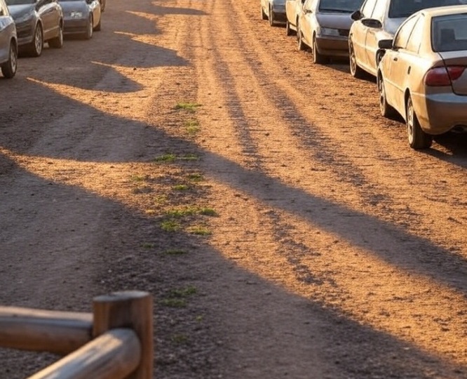 Сосед оставил машину у дачного участка и получил штраф.