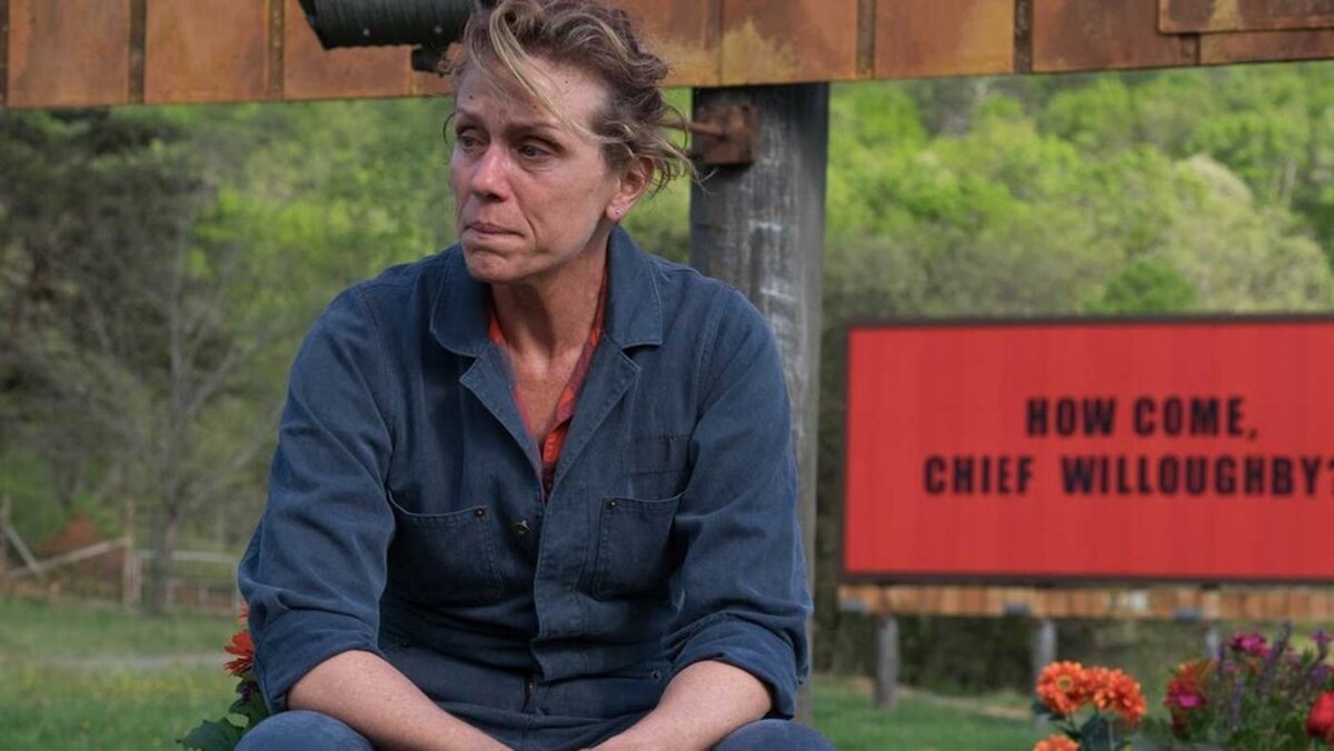 Кадр из фильма «Три билборда на границе Эббинга, Миссури»