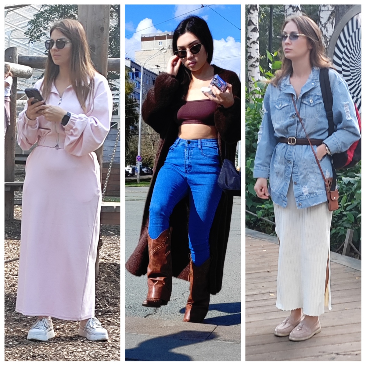 Уличная мода 2025г осень сентябрь 