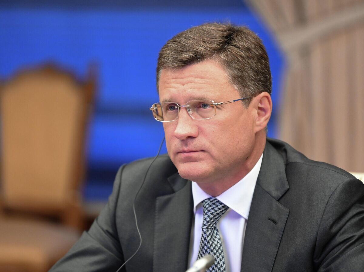    Заместитель председателя правительства РФ Александр Новак на заседании министров стран ОПЕК+ в Москве© РИА Новости / Максим Блинов