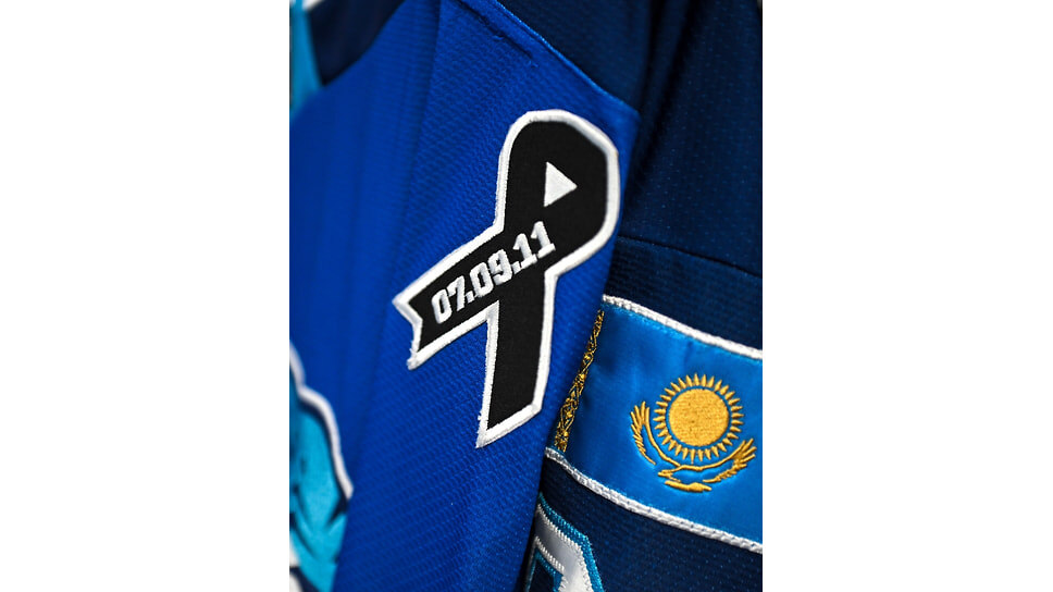 Нашивки на форме.📷Фото: ХК «Барыс»