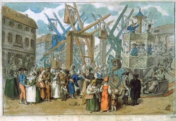 Гулянье на пасхальной неделе в Санкт-Петербурге, Г.И. Скородумов, 1790 г.