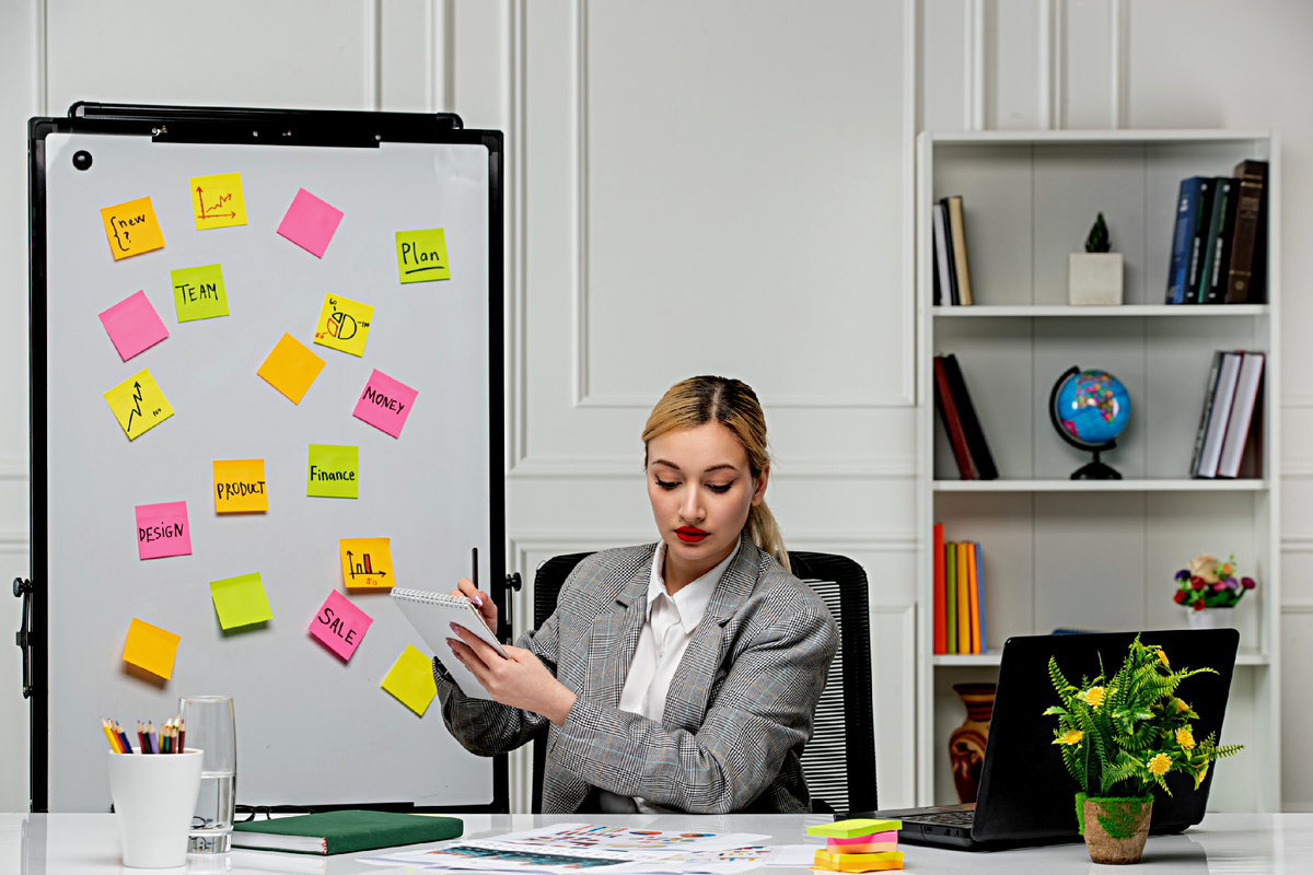 Доска с задачами и заметками — визуализация организации работы онлайн-ассистента