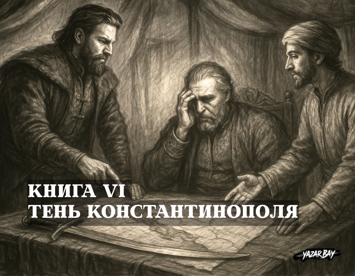 Два молодых шехзаде, Орхан и Алаэддин, объединившись, представляют своему горюющему отцу Осману-султану дерзкий план ведения войны на два фронта. ©Язар Бай