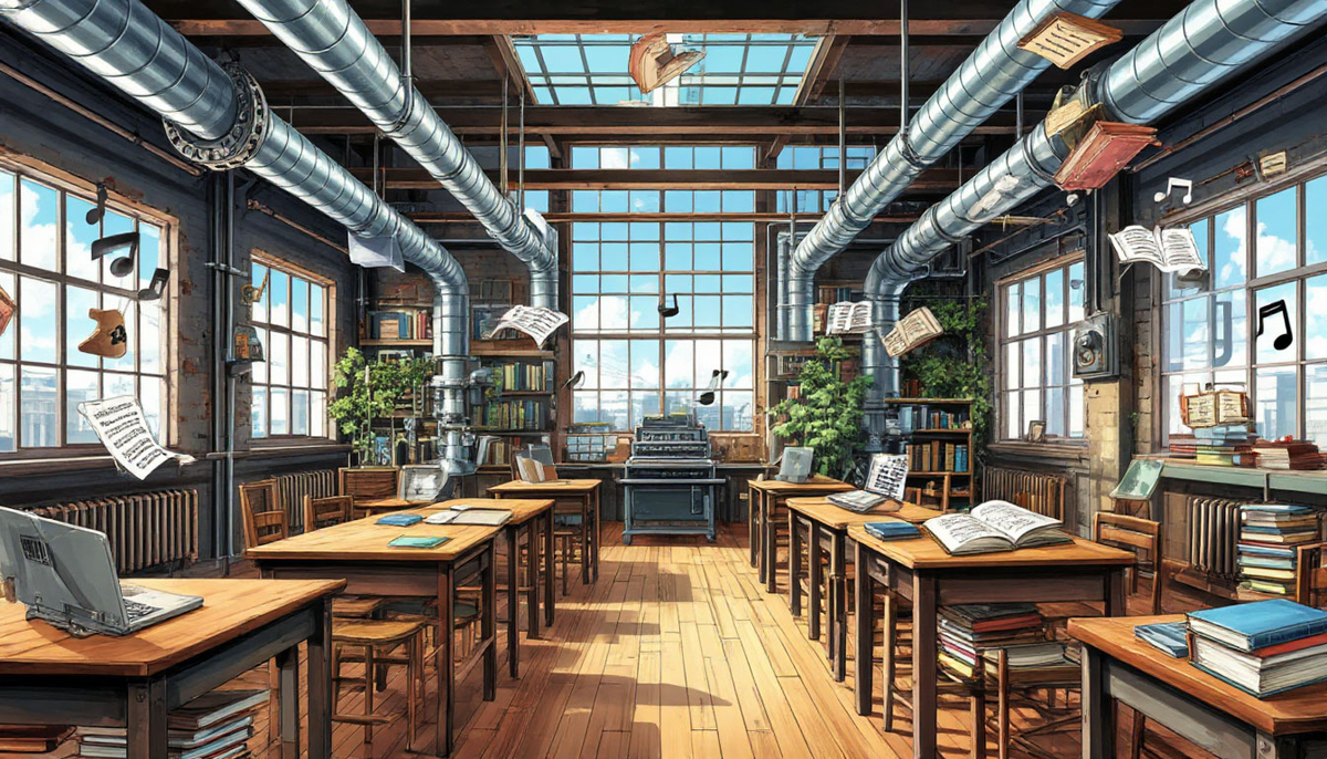 Школа - это та же фабрика, где "детали" движутся по  конвейеру, и где на каждом следующем этапе заготовка обрабатывается. И, все же, эту фабрику пытались очеловечить.