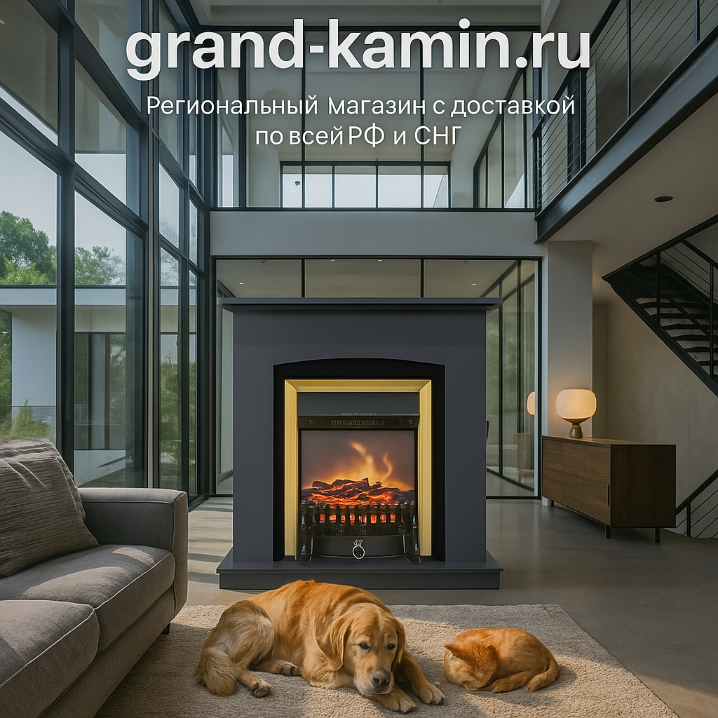    Создайте идеальный уют в вашем доме с каминокомплектом Barcelona SFT и Fobos FX M Brass – современное решение для стиля, тепла и комфорта Kamin