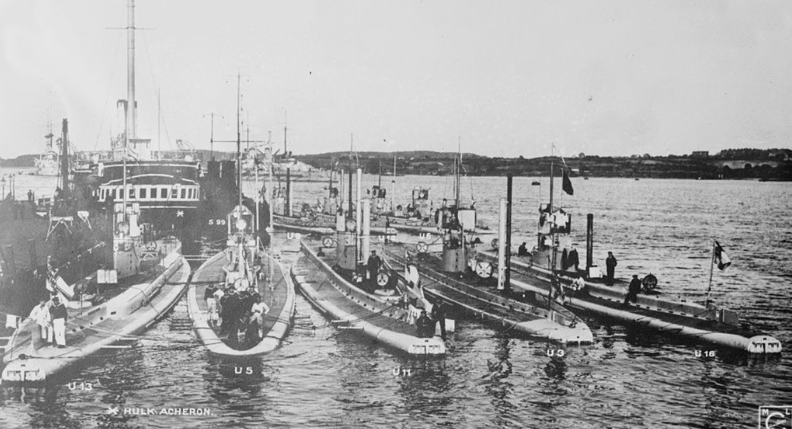 Подводная лодка U-5 в гавани Киля