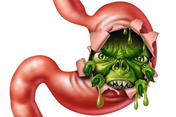 Хронический стресс провоцирует появление язв желудка и двенадцатиперстной кишки, вызывая избыточную секрецию соляной кислоты и ухудшая кровоснабжение слизистой оболочки.