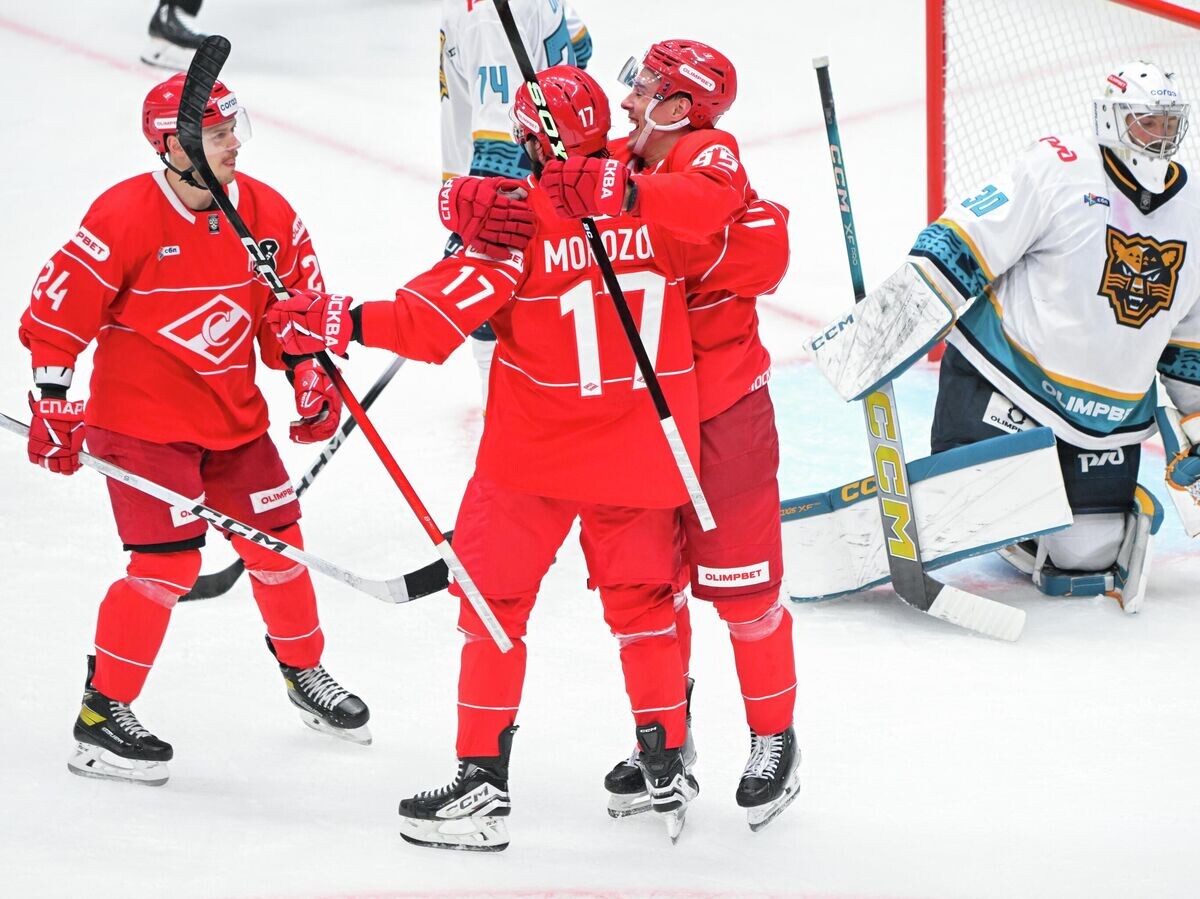    Хоккей. КХЛ. "Спартак" (Москва) -"ХК Сочи" (Сочи)© РИА Новости / Сергей Гунеев