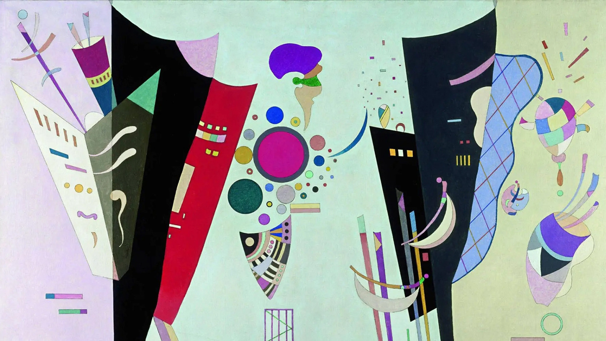 Василий Кандинский - Двойной аккорд, 1942 г. Источник: https://clck.ru/3P67qo →