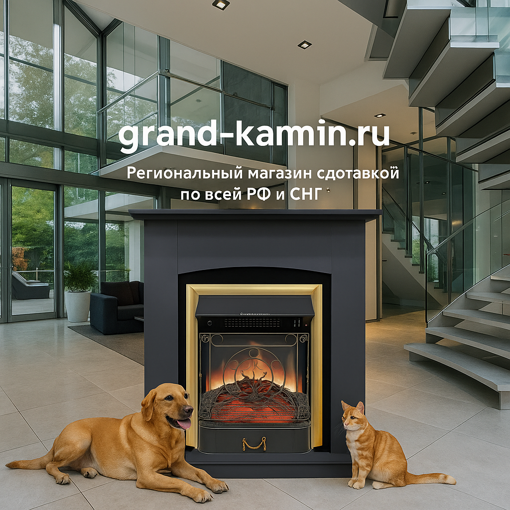    Каминокомплект Barcelona SFT и очаг Majestic FX Brass: создайте уникальную атмосферу уюта в вашем доме с минимальным энергопотреблением Kamin